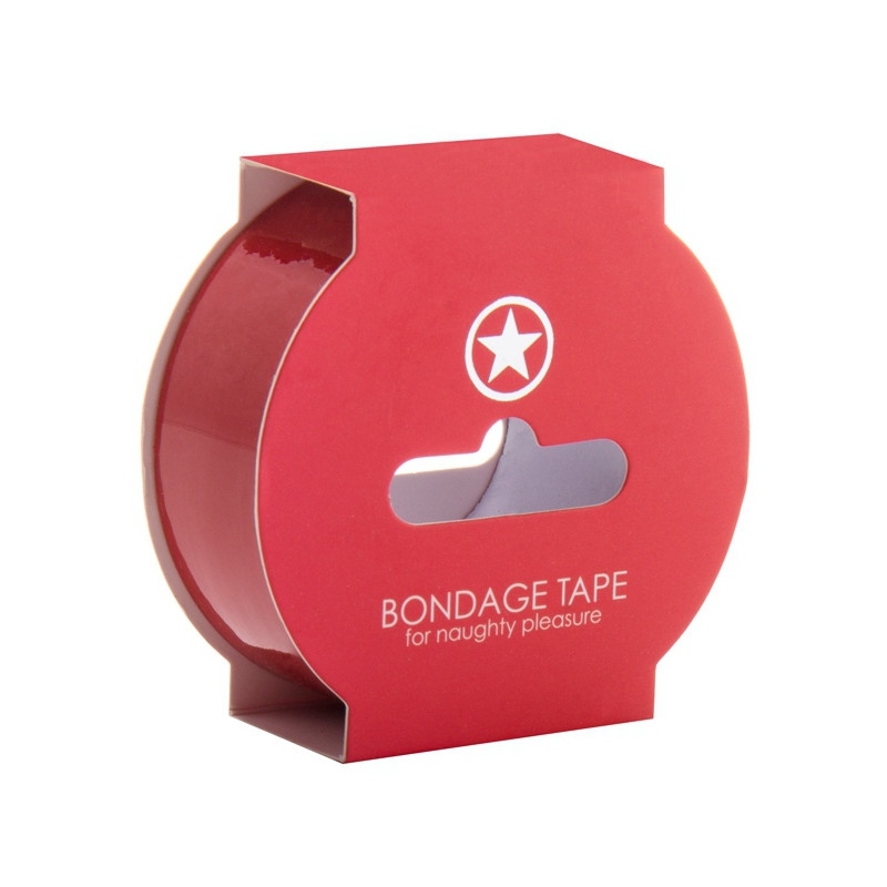 Ouch! Ruban non collant Bondage Tape 17m Rouge
